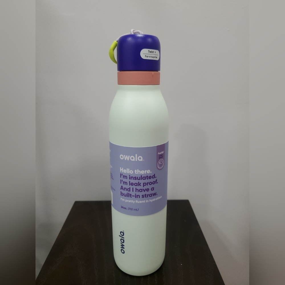 Owala FreeSip Twist Stainless Steel Bottle / 24oz / Color: Misty Horizons